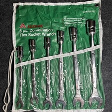 Vintage Alltrade 6 Pc Flex Head Combination Wrench Set SAE Drop Forged 425-T-6 picture
