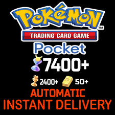 [INSTANT] Pokemon TCG Pocket 7400++ Pack Hourglass + 50 Pokegold + 3000 Tickets picture