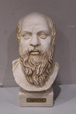 Socrates Ancient Greek Philosopher Bust Head Sculpture Casting Stone NEW picture