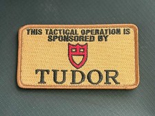 Tudor Tactical Operation Morale Patch Embroidered Hook Loop EDC 4” x 2.25” picture