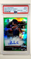 2017 Bowman Retail Green Refractor Autograph AG Abrahan Gutierrez /99 Auto PSA 9 picture