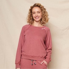 NWT Sundry Amour Embroidery Sweatshirt Tibet Red Women’s Small picture