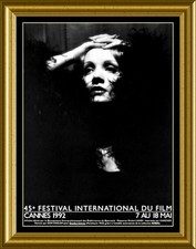 Cannes 45th Film Festival Marlene Dietrich Poster Fridge Magnet 6x8 Large picture