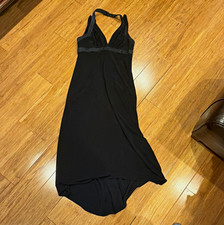 Laundry by Shelli Segal Black Halter Fit & Flare Long Dress Size 2 picture