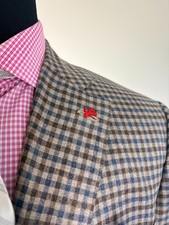 $5195.00 ISAIA ***Cashmere & Silk*** Sport Jacket w/ Coral Lapel Pin 46 R e56 picture