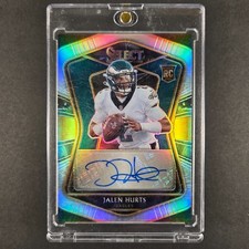 2020 Panini Select JALEN HURTS Rookie Auto 82/99 #RS-JHU (RC) (AU) picture