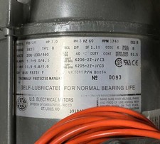 US Electric Motors F873Y | HP 3 | 1740 RPM | PH 3 HZ 60 | 182T Frame | type D picture