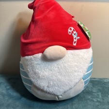 12” Squishmallow NWt Kellytoy Candy Cane New Gnome Plush Jamie picture
