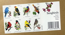 USPS Stamps ~ Unused Sheet of 20 ~ 2014 Songbirds Scott #4882-4891 picture