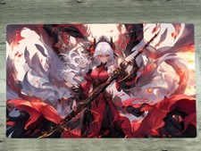 WVICM Playmat Blazing Cartesia, The Virtuous TCG CCG Trading Card Game Play Mat picture