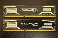 16GB Crucial Ballistix Sport (DDR3-1600) 2x8GB DIMM 1600 MHz DDR3 SDRAM Memory picture
