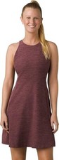 NEW prAna $99 KIMBLE ATHLETIC STRETCH DRESS IN FLANNEL HEATHER SZ L LARGE picture
