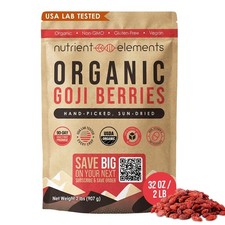 Nutrient Elements Goji Berries – 2 lb/32 oz – USDA Organic, Raw, 32 picture
