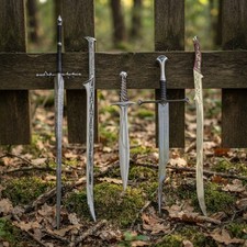 Set of 5 PCS Handmade Fantasy Display Swords, Movie-Inspired Replica Collection picture