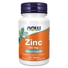 NOW FOODS Zinc 50 mg 100 Tablets, Clearance for Best By 02/2027 picture