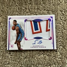 2025-26 National Treasures Thomas Sorber Pink True Rookie Patch Auto RPA /25 picture