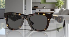 BURBERRY BE4426F 410687 Dark Havana Dark Grey 50 mm Men's Sunglasses picture