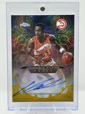 Topps Chrome 2025-26 Dominique Wilkins Hawks Gold Chromographs Auto /50 picture