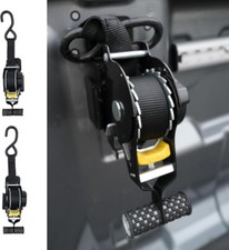 2 Pack Marine Retractable Transom Tie Down 1500lbs Boat Trailer Heavy Duty Strap picture