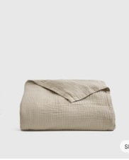 NWOT Quince Airy Gauze Blanket King Cal King Dune picture