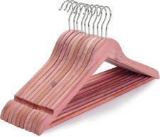 American Red Cedar Wooden Hangers, Clothes Hangers for Closet, Wood Coat Hanger  picture