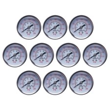 10 pcs Air Compressor Pressure Gauge 0-200 PSI 1/4