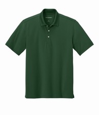 Port Authority Men's Solid Green Short Sleeve Collared Polo Shirt Size XL picture