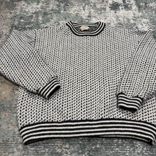 Vintage LL Bean Sweater Mens XL Birdseye Wool Rayon Crewneck Fisherman Norway picture