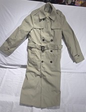 U.S. Marine Sage All Weather Trench Coat W/Liner 38XL History In Photos picture