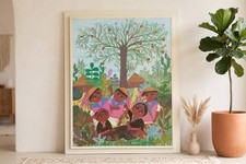 Original Manuel Lepe Mexican Native Art Painting, Latin American Art, Painting picture