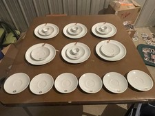TWA TRANS WORLD AIRLINES ROYAL AMBASSADOR DINNER PLATES,SAUCERS,RAMEKINS 22PCLOT picture