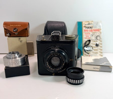 Vintage Kodak Brownie Special Six-16 Camera Lot Polaroid Close Up Lens Kit Hoya picture