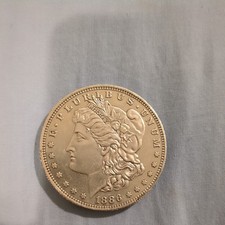 1886 S Morgan Silver Dollar $1 Coin Silver Business Strike picture