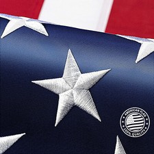 Large Luxury American Flag 5x8 ft 210D UV Protected Embroidered US USA Flag picture