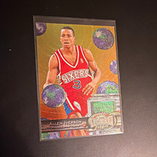 SkyBox 1997-98 Gold Metal Universe Allen Iverson #20 Philadelphia 76ers Insert picture