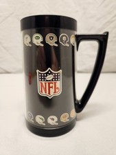 Vintage 1970's NFL Teams Thermo-Serv Plastic Mug Black  picture