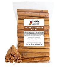 1lb Ceylon Cinnamon Sticks from Sri Lanka, True Cinnamon Stick by 1400S SPICES picture