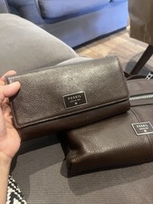 Fossil Dawson Crossbody Purse and Trifold Wallet Pebbled Leather Distressed picture