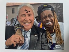 Lee Corso signed 8 X 10 photo  LSU TIGERS W/ LIL' WAYNE   JSA COA picture