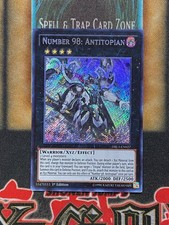 Yugioh Number 98: Antitopian DRL3-EN027 Secret Rare 1st Ed NM picture