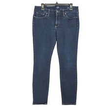 a.n.a Jeans Size 12 Skinny Mid Rise Dark Wash Blue Denim picture