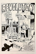Wally Wood Dr Doom Splash Page Hand Inked picture