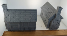 2 Village of Verell houses 28mm terrain FAST SHIP|Alternate Wargaming Miniature picture