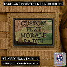 Custom Embroidered Morale Patch – Any Text & Color | VELCRO® Brand Fastener picture