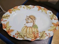 NWT Pier 1 Mazey The Squirrel Serving Platter  