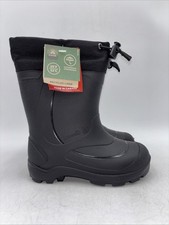 Kamik Unisex Child Snobuster 1 Solid Black Rubber Size 11 M picture