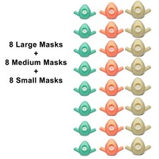 Crosstex Accutron Personal Inhaler Plus PIP Nasal Assorted Size Masks 24/pk picture