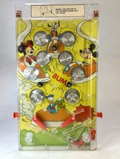 Vintage Playtime Disney Mickey Mouse  Club Tabletop Pinball Game Mickey Minnie  picture