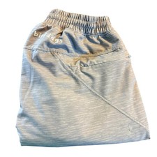 Birddogs Mens M Gray Space Dye Lined Gym Shorts Pockets Athletic Performance picture