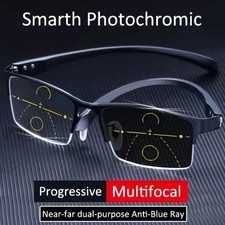 Multifocal Progressive Photochromic Reading Glasses Blue Light Blocking Readers picture